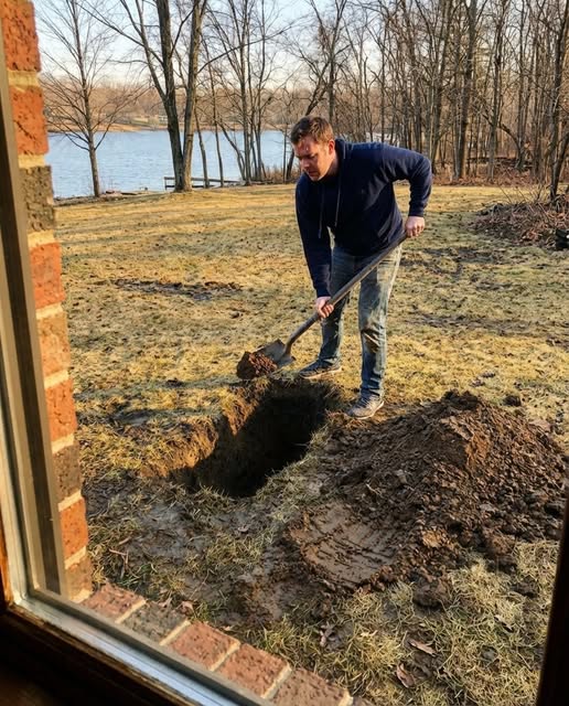 I Thought My Husband and 7-Year-Old Daughter Were Riding the Teacups at Disneyland – Instead I Saw Him Digging Something Into the Ground Behind Our Lake House
